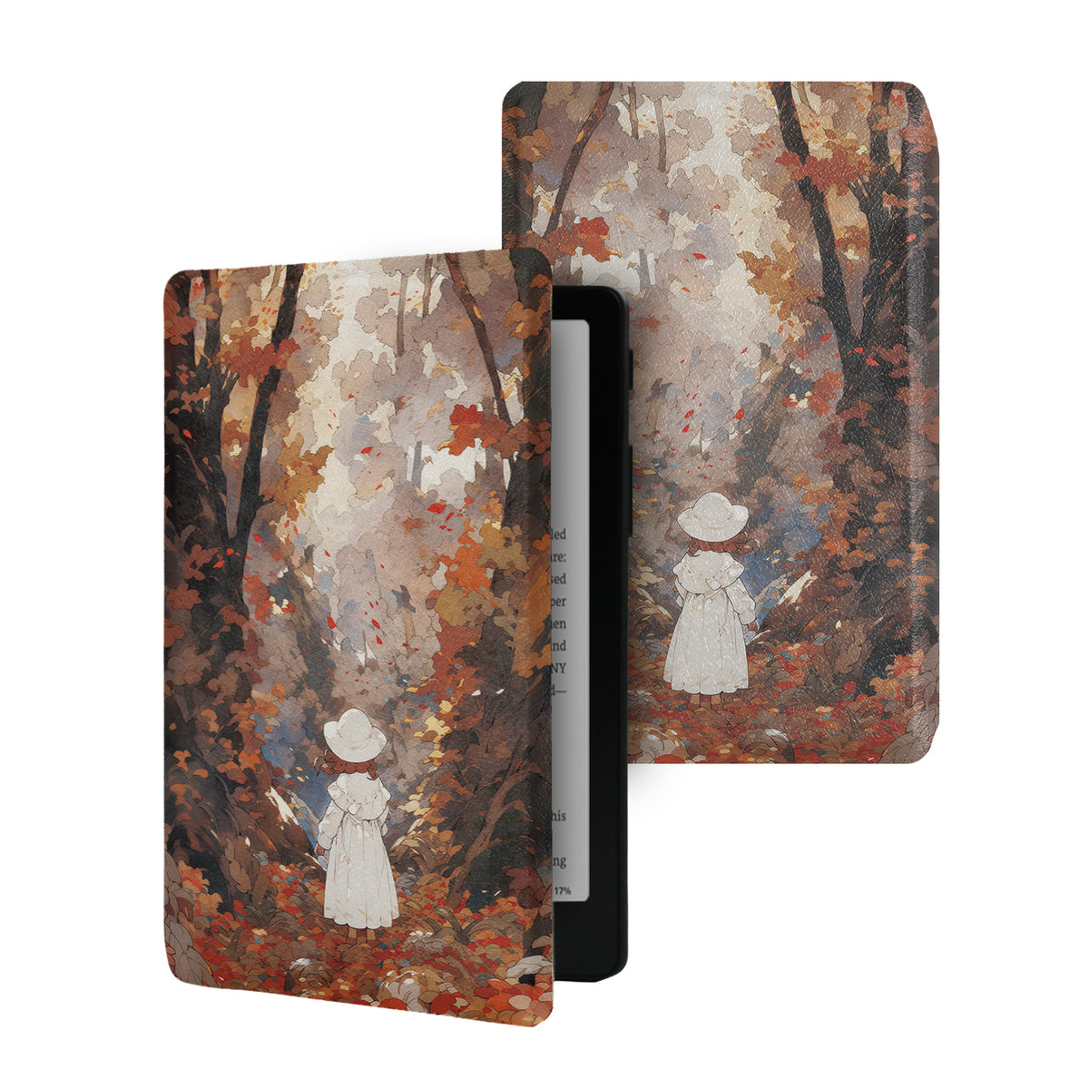 Hand-Drawn Illustration Frameless Magnetic Cover Case for XTEINK X4 Pro