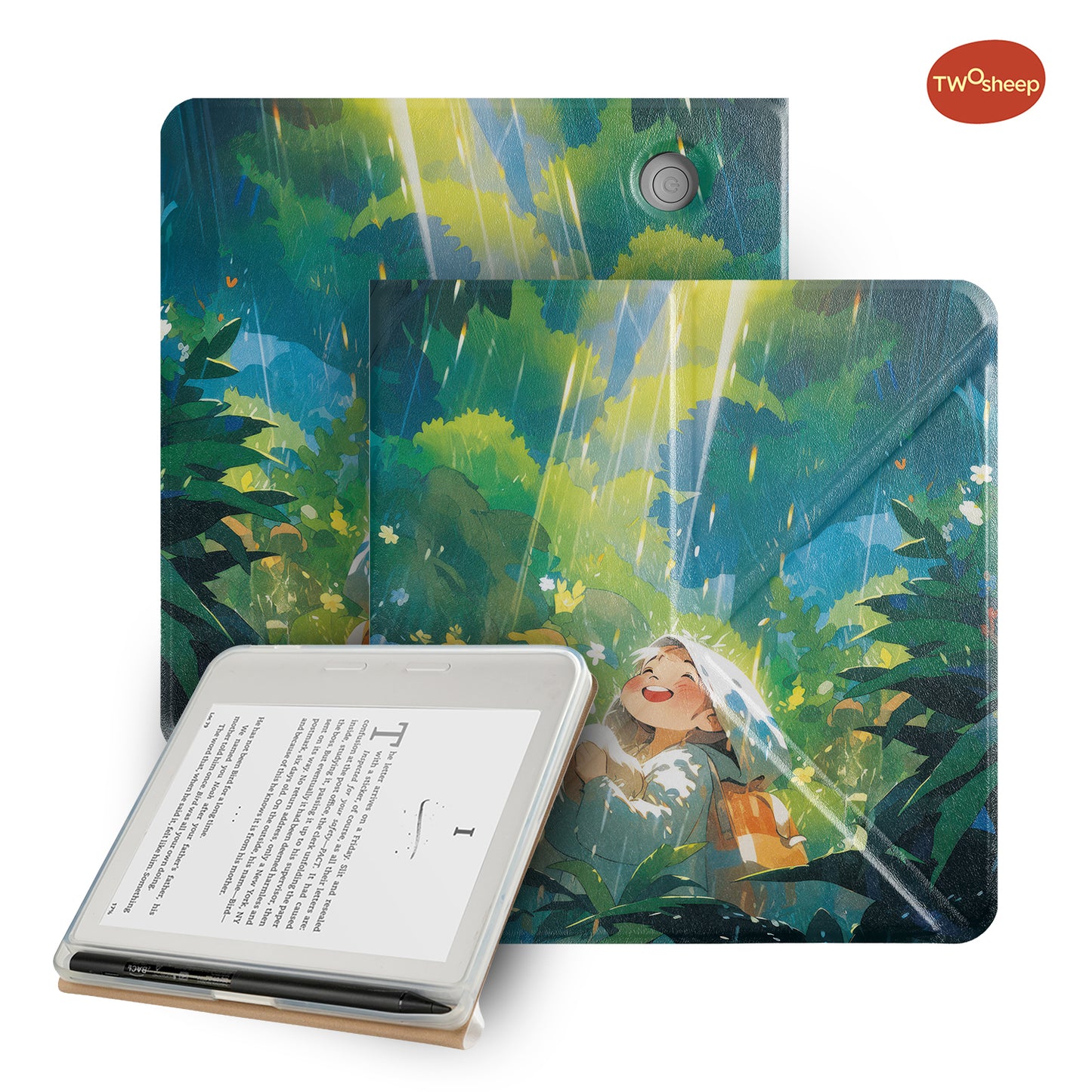 Cute Illustration Magnetic Case for Kobo Libra Colour Libra2