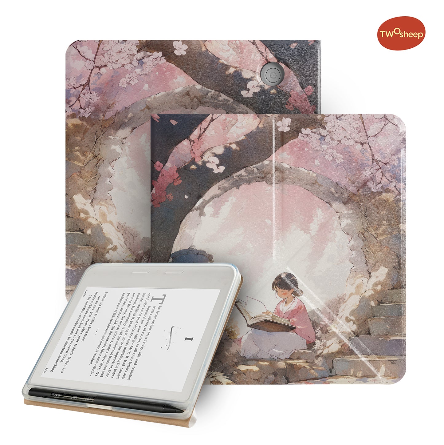 Cute Illustration Magnetic Case for Kobo Libra Colour Libra2