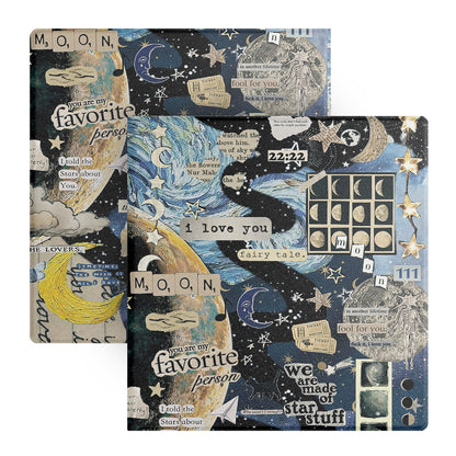 Vintage Collage INS Style Magnetic Detachable Cover Case with Stylus Slot for Bigme B751 / Bigme B751C