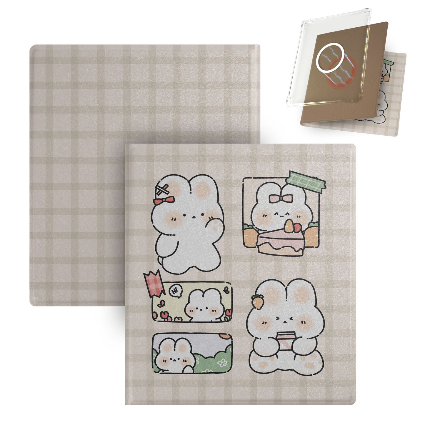 Cute Hand-Drawn Magnetic Detachable Clear TPU Cover Case for Boox Go7, Boox Go Color7 Gen2