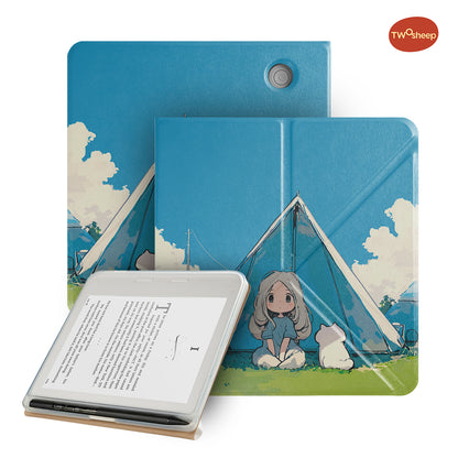 Cute Illustration Magnetic Case for Kobo Libra Colour Libra2
