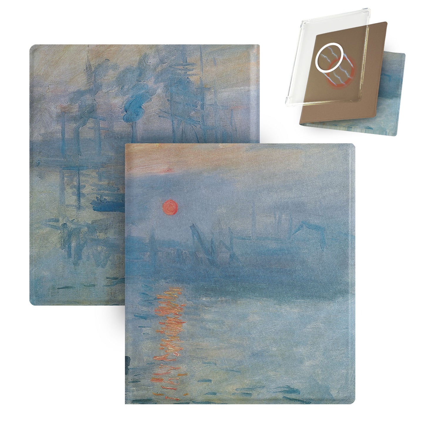 Traditional Oil Painting Style Magnetic Detachable Folio Cover Case for Boox Go7, Boox Go Color7 Gen2