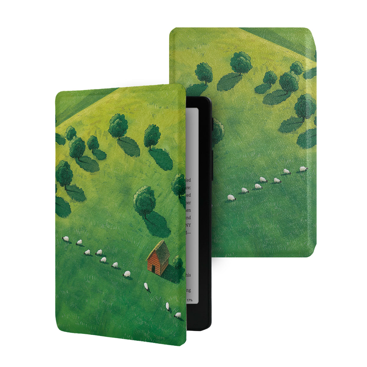 Hand-Drawn Illustration Frameless Magnetic Cover Case for XTEINK X4 Pro