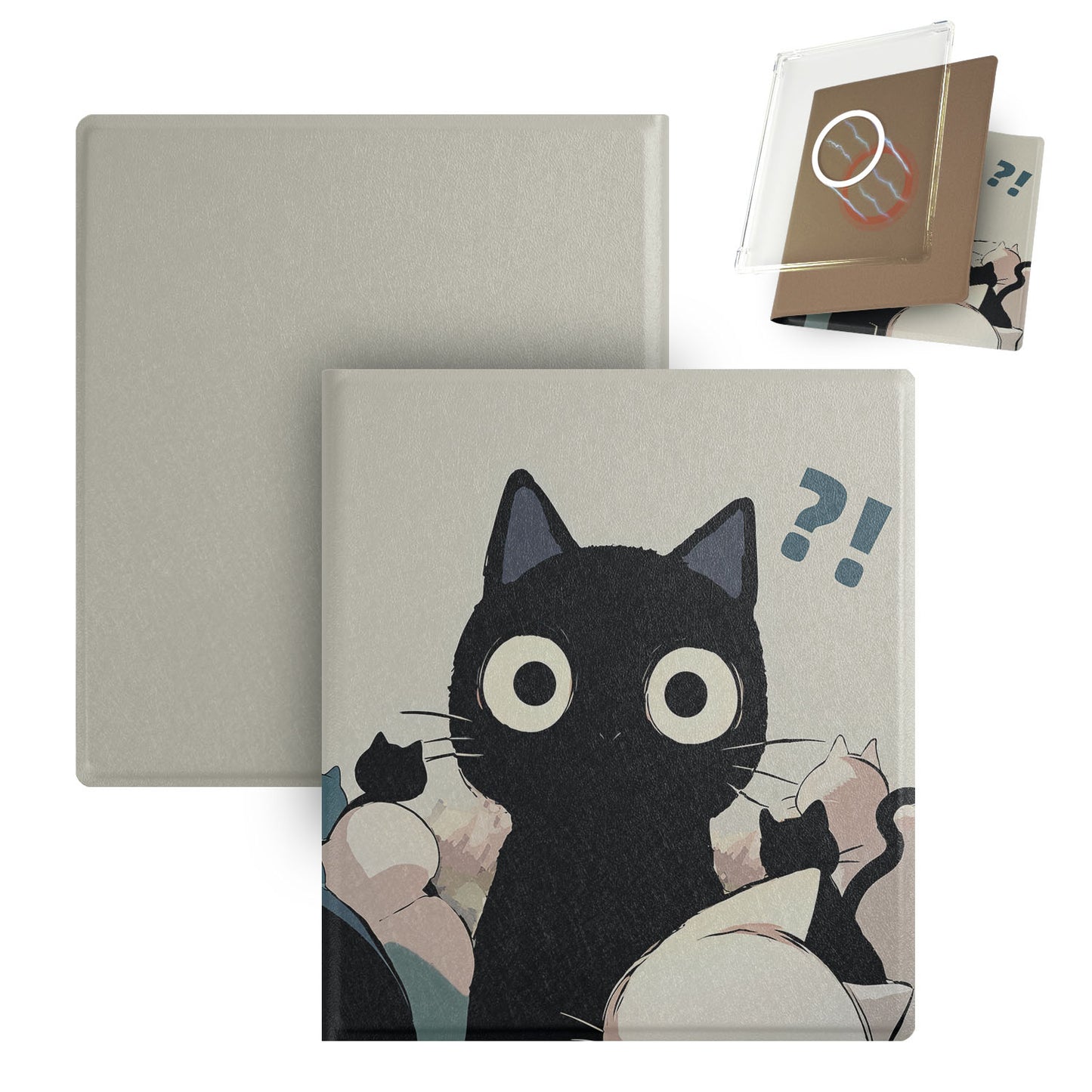 Cute Hand-Drawn Magnetic Detachable Clear TPU Cover Case for Boox Go7, Boox Go Color7 Gen2