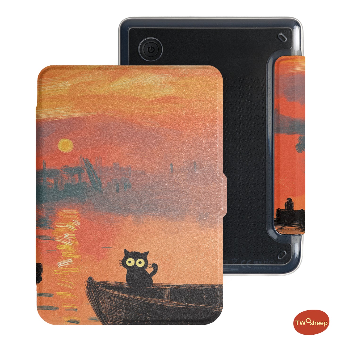 Monet & Cat Detachable Case for Kobo Clara Series