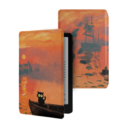 Monet and Cat Frameless Magnetic Cover Case XTEINK X4 Pro