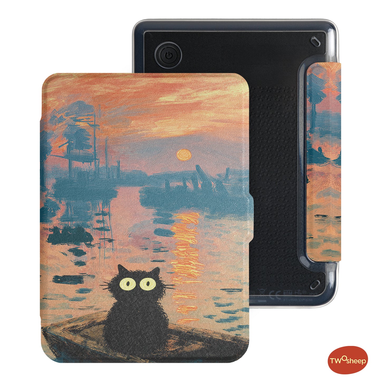 Monet & Cat Detachable Case for Kobo Clara Series