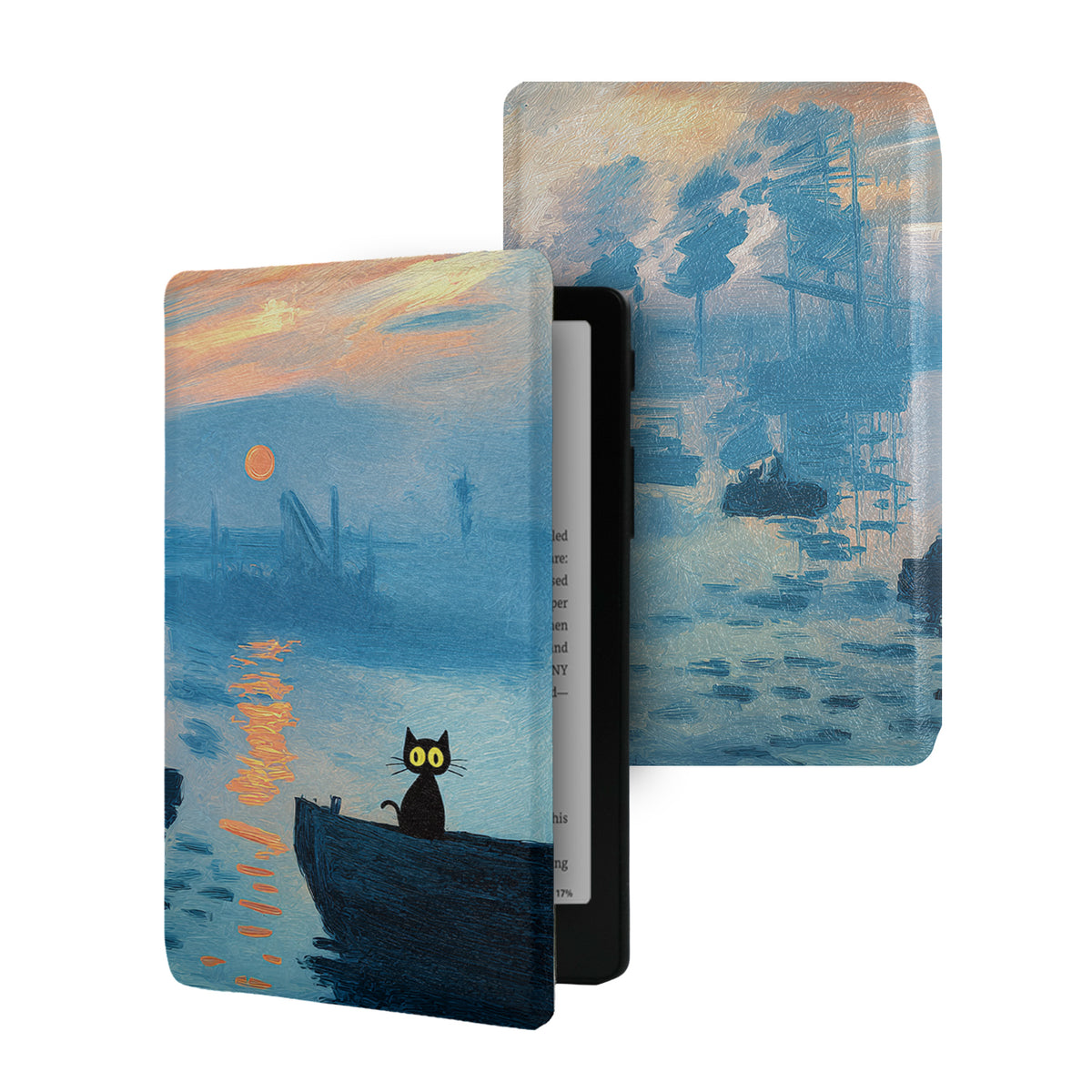 Monet and Cat Frameless Magnetic Cover Case XTEINK X4 Pro