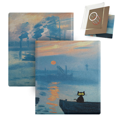 Monet and Cat Magnetic Detachable TPU Cover Case for Boox Go7, Boox Go Color7 Gen2