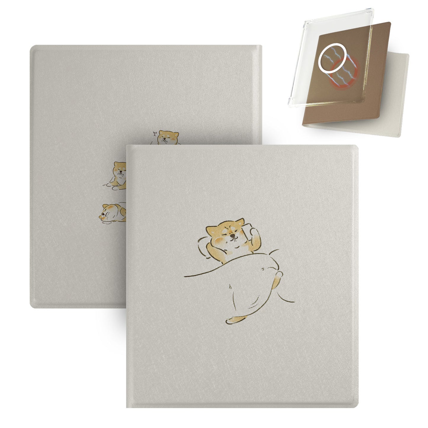 Cute Hand-Drawn Magnetic Detachable Clear TPU Cover Case for Boox Go7, Boox Go Color7 Gen2