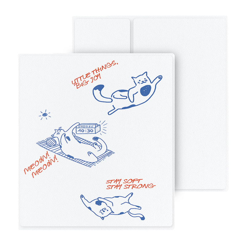 Hand-Drawn Line Cats Magnetic Folio for Boox Go 7-inch Series