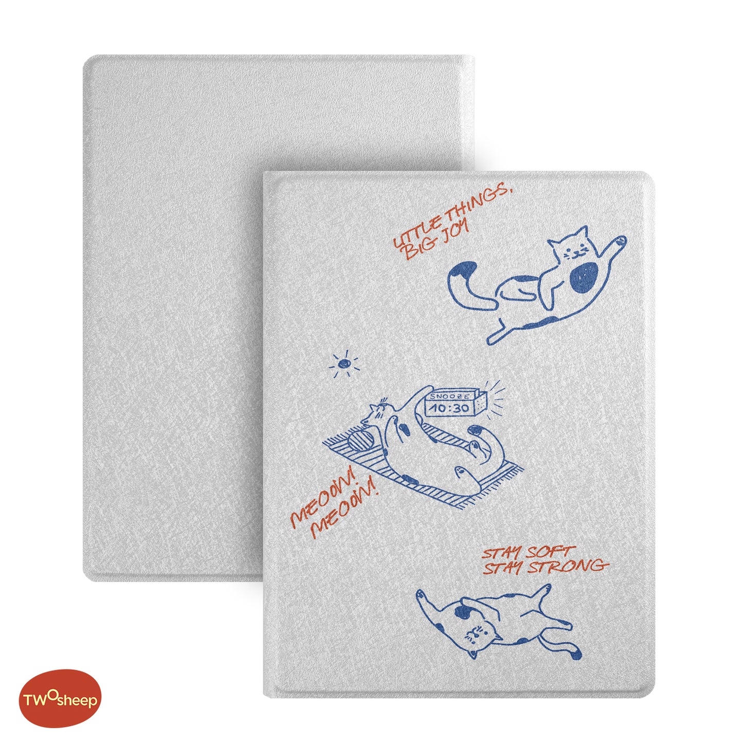 Line Art Cat and Dog Magnetic Shell-Free Cover Case for Bigme B6
