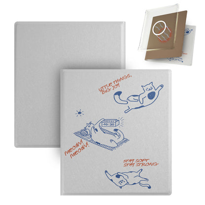 Line Art Cat & Dog Magnetic Detachable TPU Cover Case for Boox Go7, Boox Go Color7 Gen2