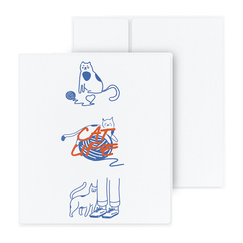 Hand-Drawn Line Cats Magnetic Folio for Boox Go 7-inch Series