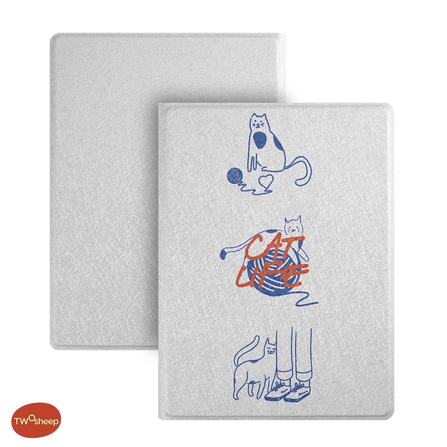 Line Art Cat and Dog Magnetic Shell-Free Cover Case for Bigme B6