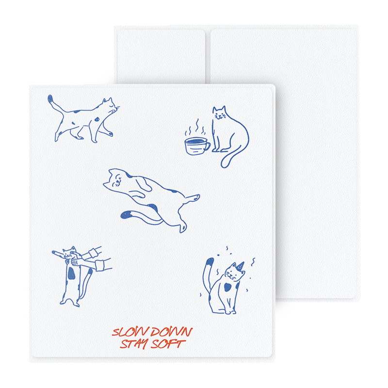 Hand-Drawn Line Cats Magnetic Folio for Boox Go 7-inch Series