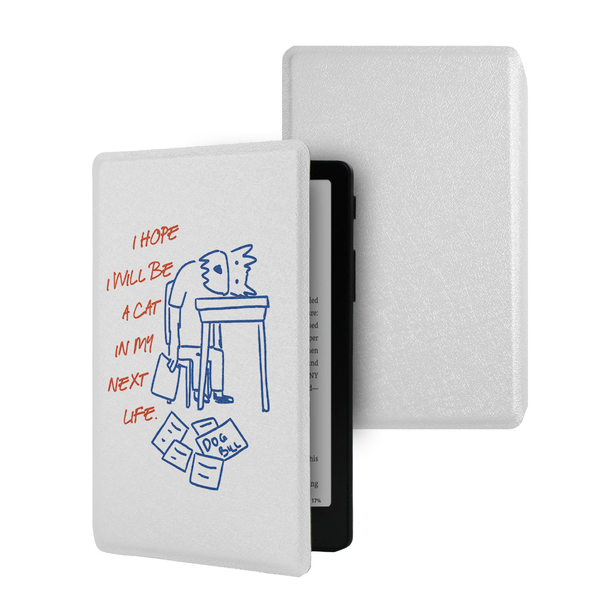 Hand-Drawn Line Art Frameless Magnetic Cover Case for XTEINK X4 Pro