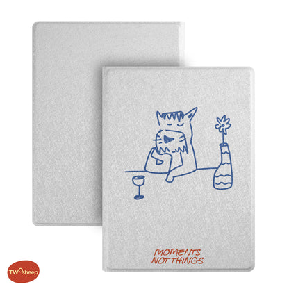 Line Art Cat and Dog Magnetic Shell-Free Cover Case for Bigme B6