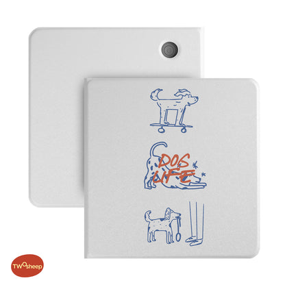 Cute Hand-Drawn Cats & Dogs Detachable Folio for Kobo Libra Colour & Libra2