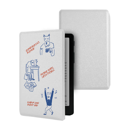 Hand-Drawn Line Art Frameless Magnetic Cover Case for XTEINK X4 Pro