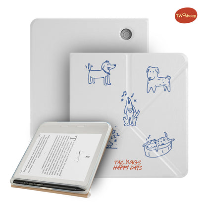 Cute Cat Dog Magnetic Case for Kobo Libra Colour Libra2