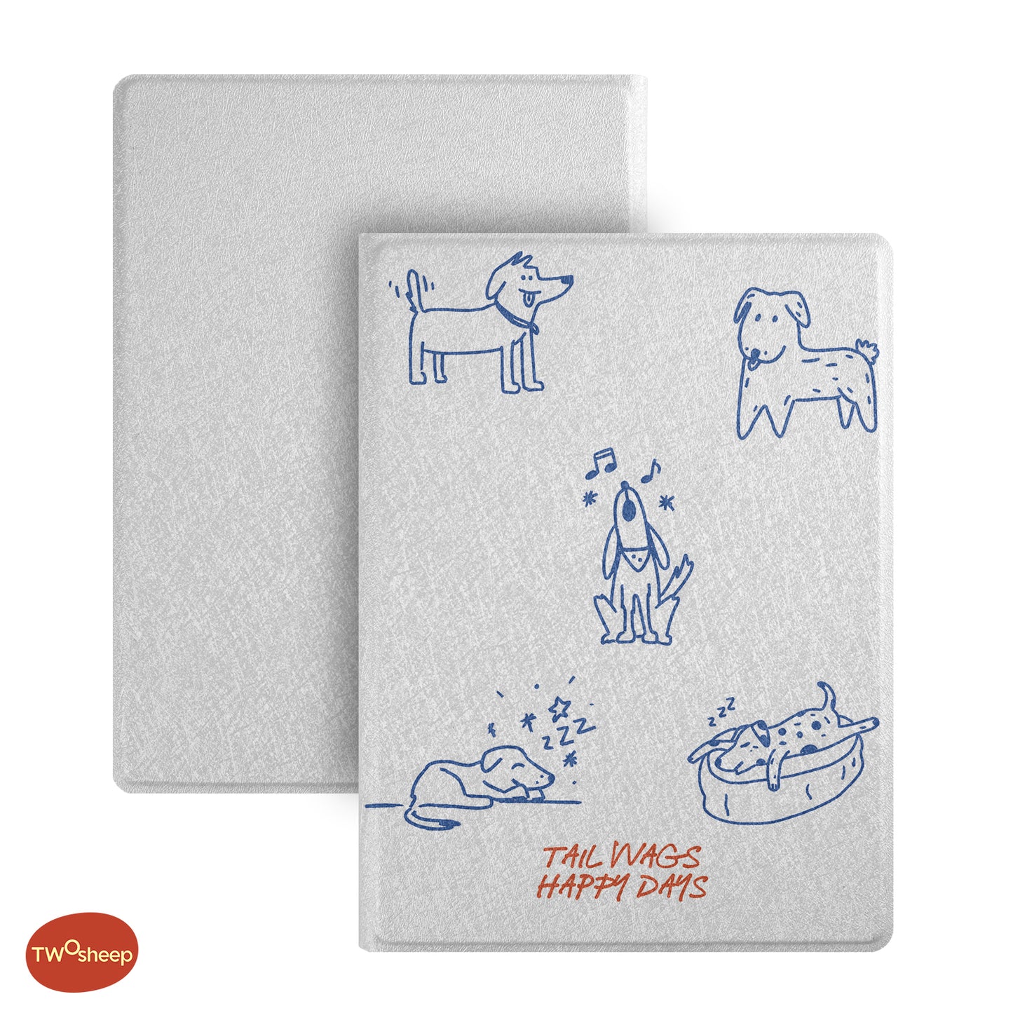 Line Art Cat and Dog Magnetic Shell-Free Cover Case for Bigme B6