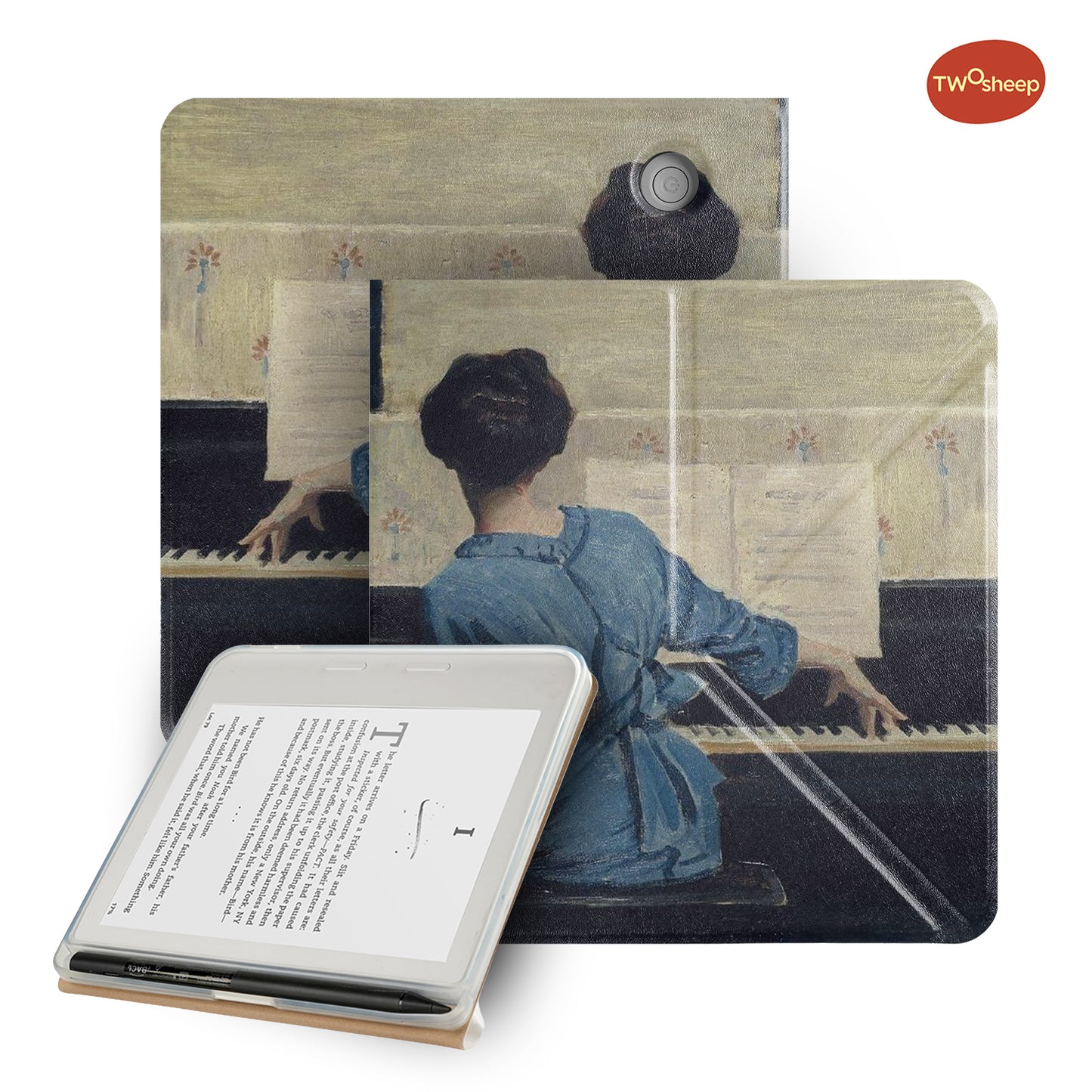 Oil Painting Magnetic Stylus Case for Kobo Libra Colour Libra2