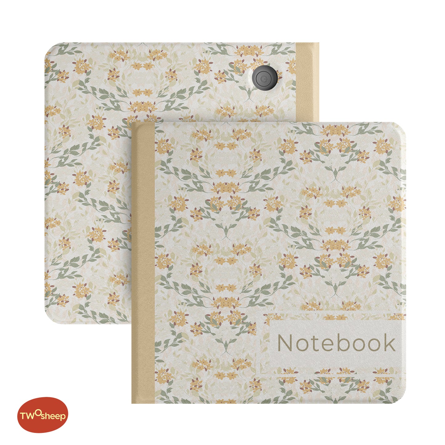 Floral Notebook Detachable Magnetic Folio for Kobo Libra Colour & Libra2