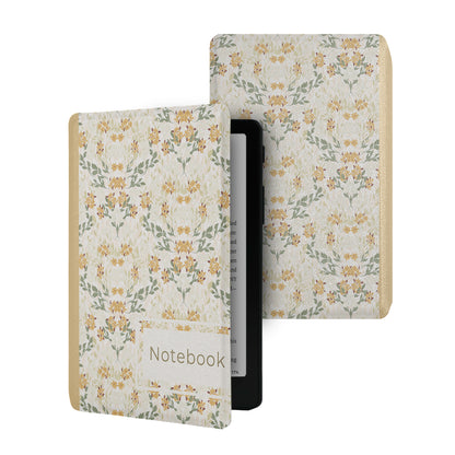 Floral Notebook Style Frameless Magnetic Cover Case XTEINK X4 Pro
