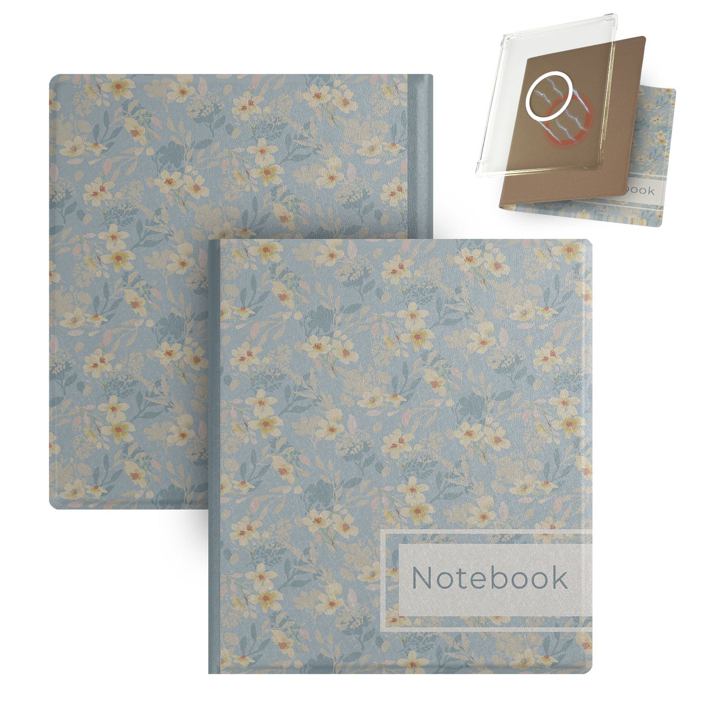 Fresh Floral Magnetic Detachable Cover Case for Boox Go7, Boox Go Color7 Gen2
