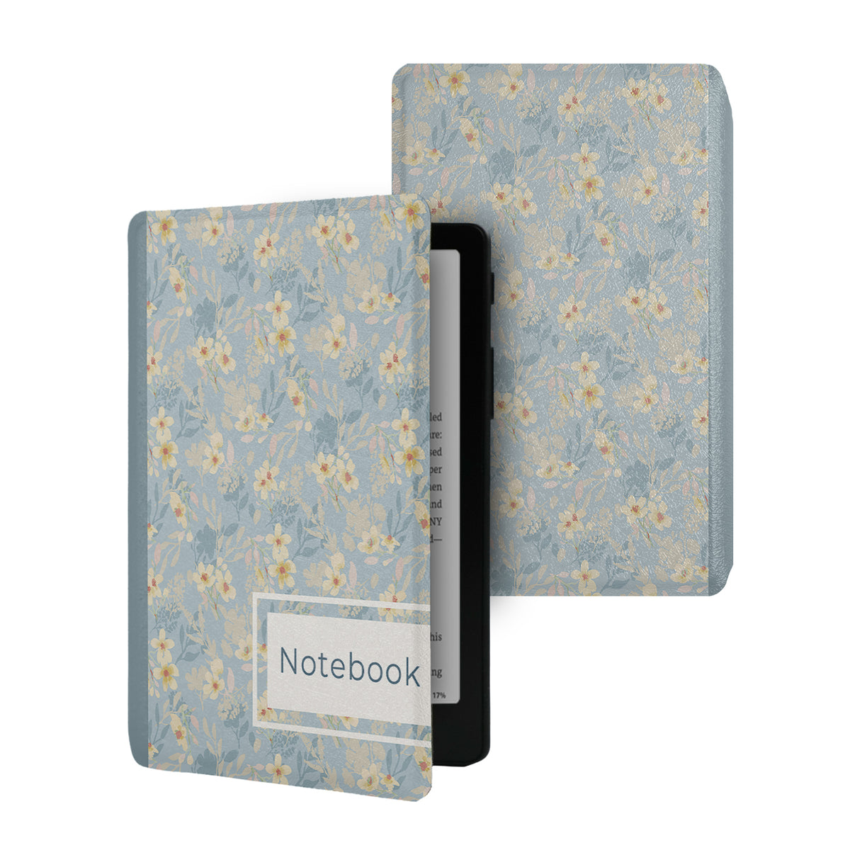 Floral Notebook Style Frameless Magnetic Cover Case XTEINK X4 Pro