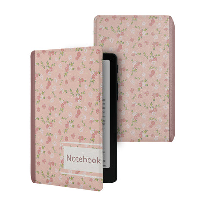 Floral Notebook Style Frameless Magnetic Cover Case XTEINK X4 Pro