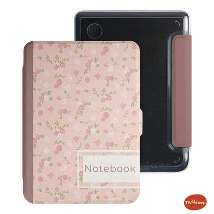 Floral Journal Detachable Case for Kobo Clara BW Colou 2E