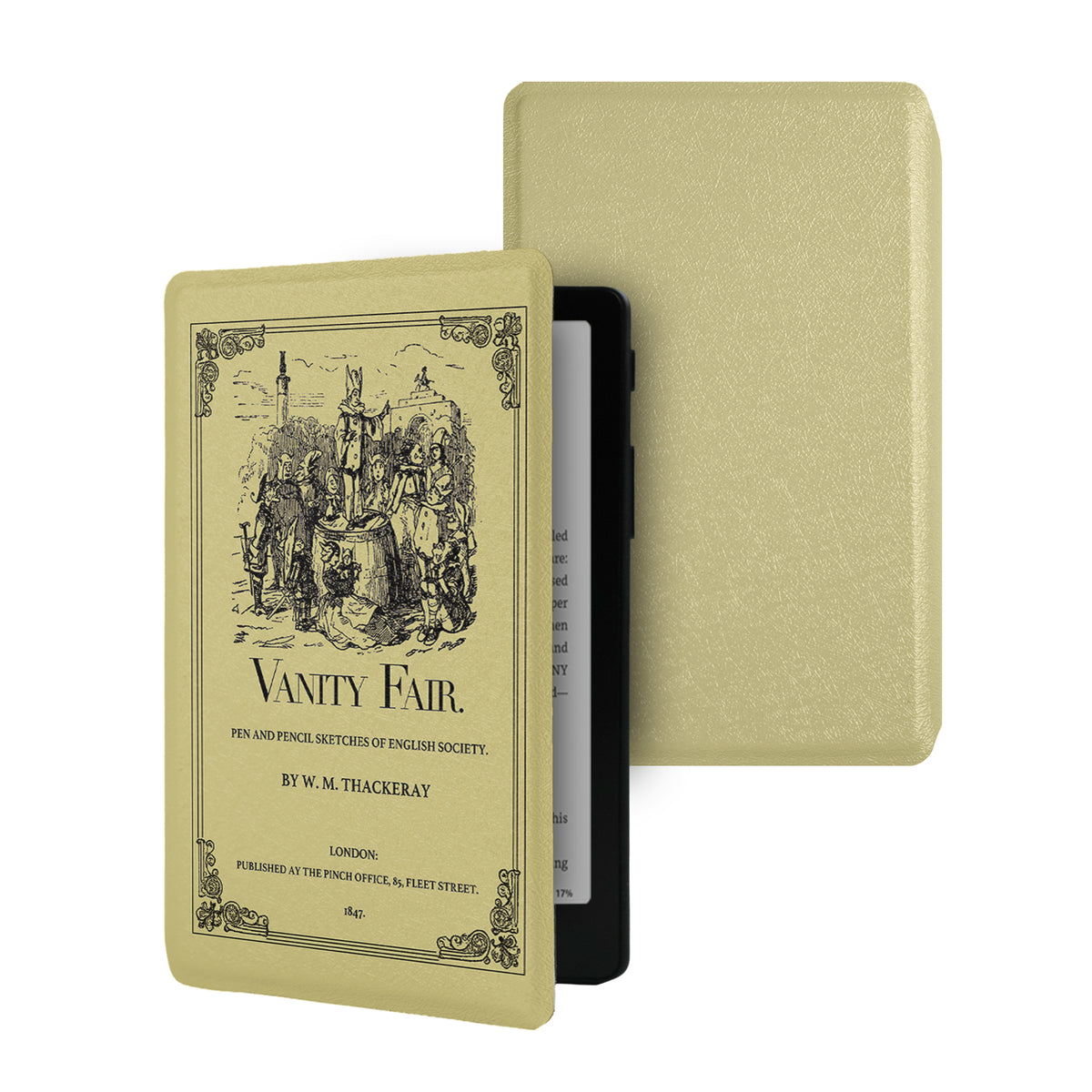 Vintage Book Cover Frameless Magnetic Cover Case for XTEINK X4 Pro