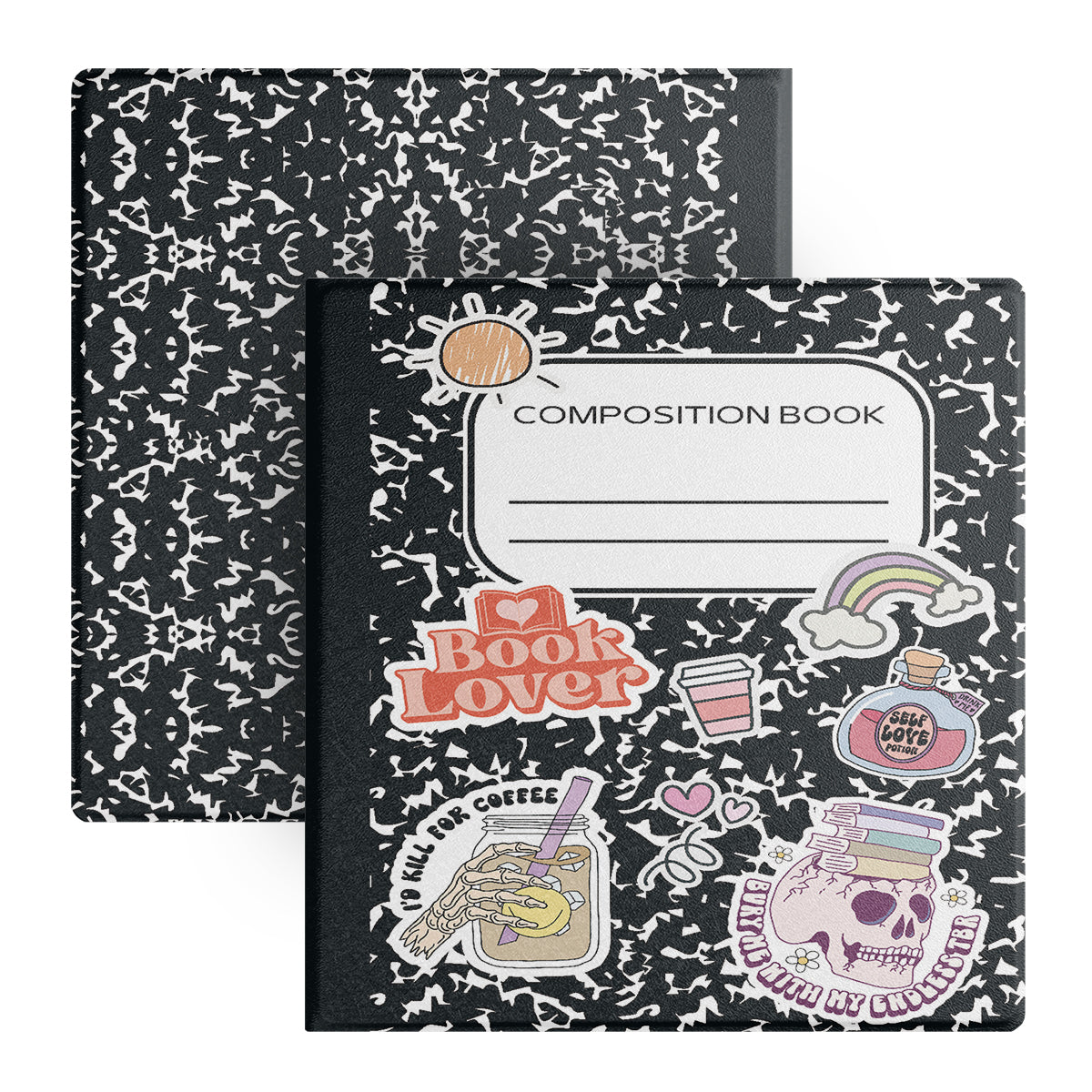 Composition Book Magnetic Detachable Cover Case with Stylus Slot for Bigme B751, Bigme B751C