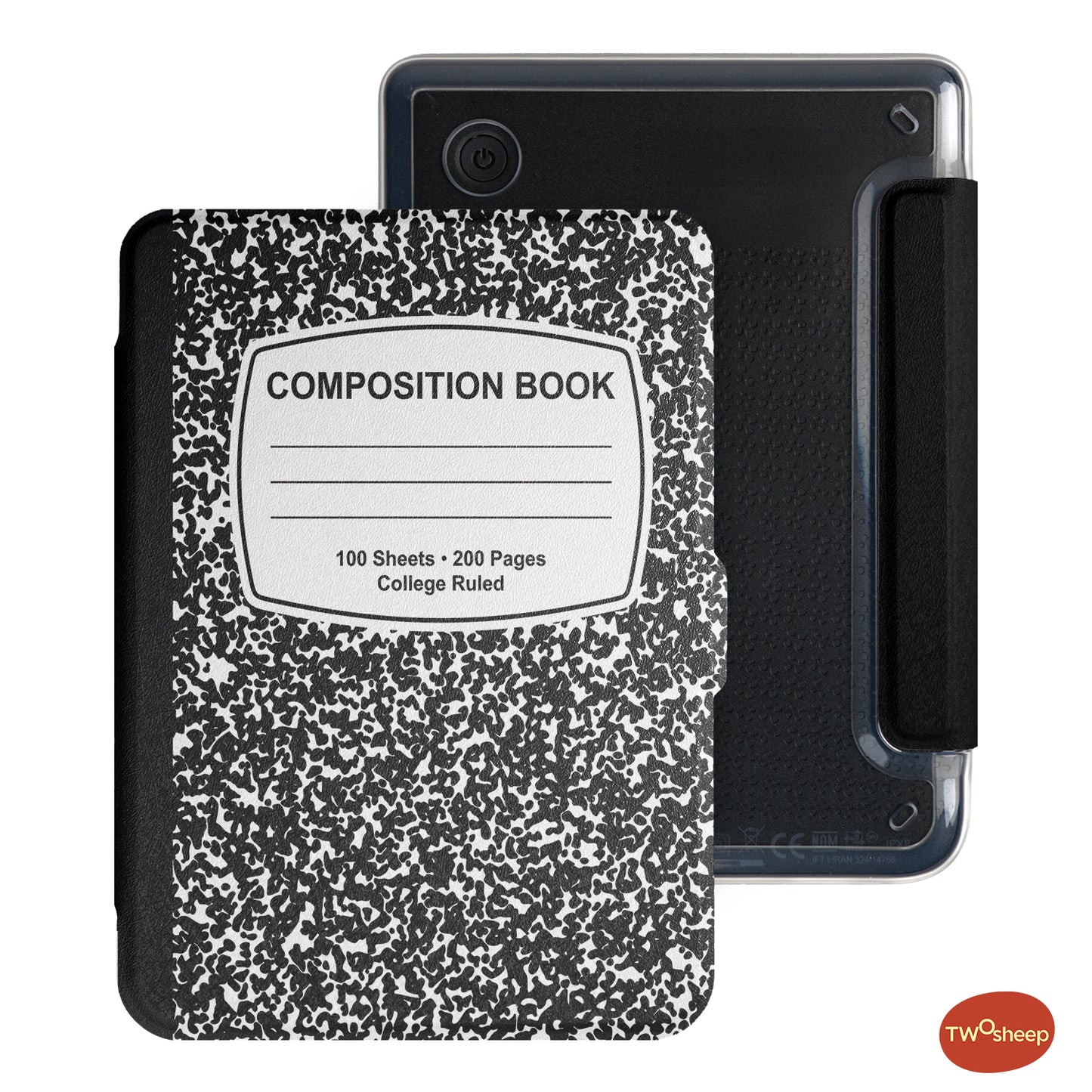 Composition Book Detachable Case for Kobo Clara Colour BW 2E