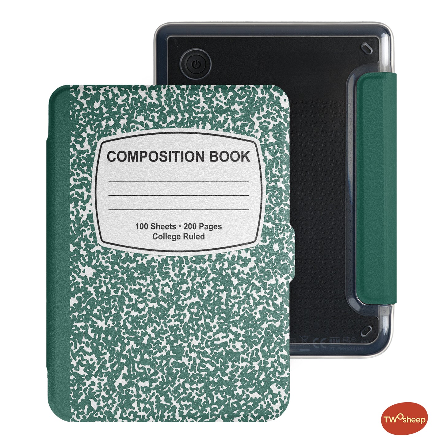 Composition Book Detachable Case for Kobo Clara Colour BW 2E