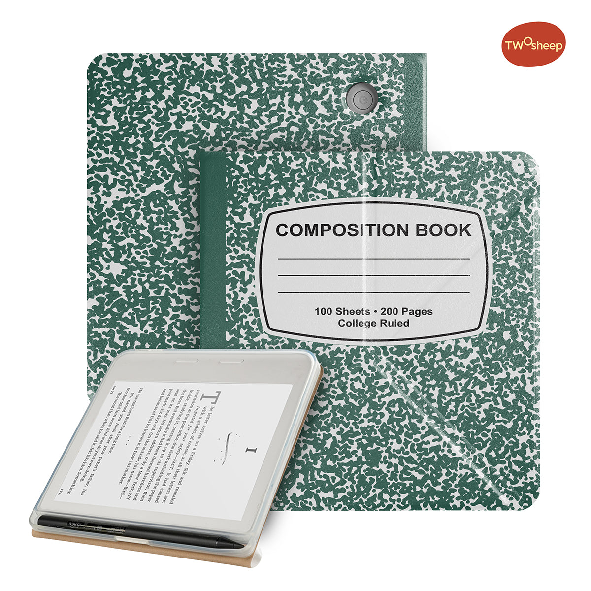 Composition Book Cover for Kobo Libra Colour & Libra2