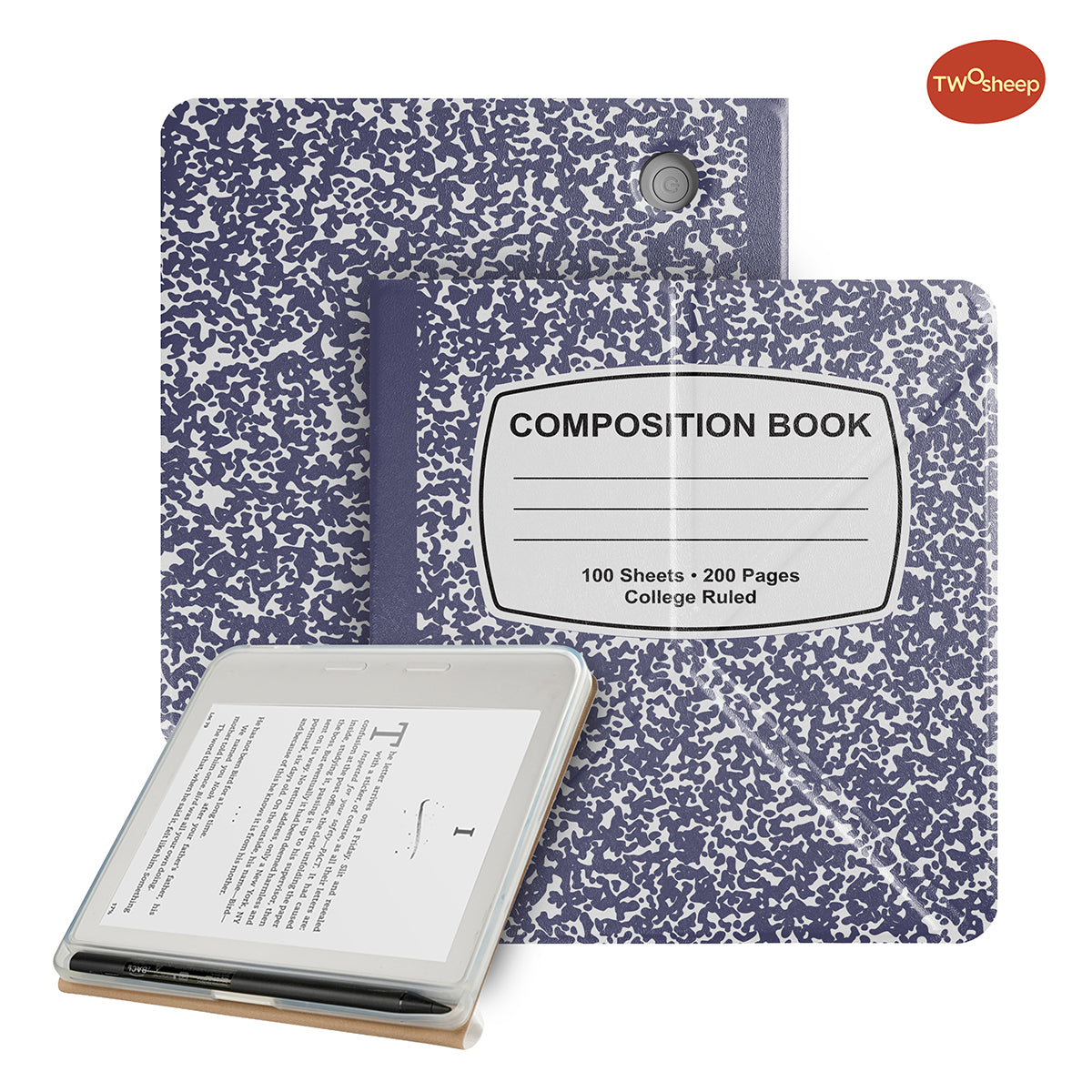 Composition Book Cover for Kobo Libra Colour & Libra2