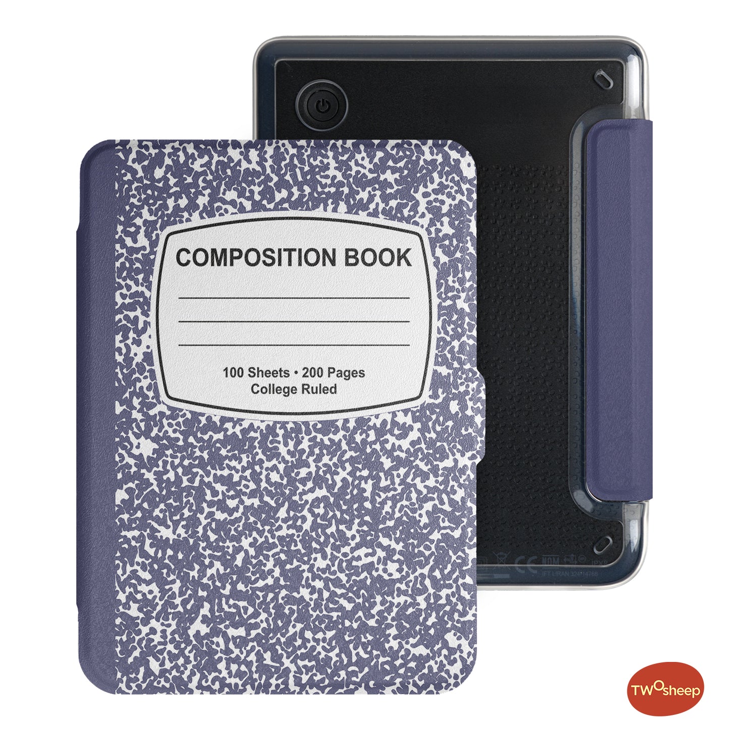 Composition Book Detachable Case for Kobo Clara Colour BW 2E