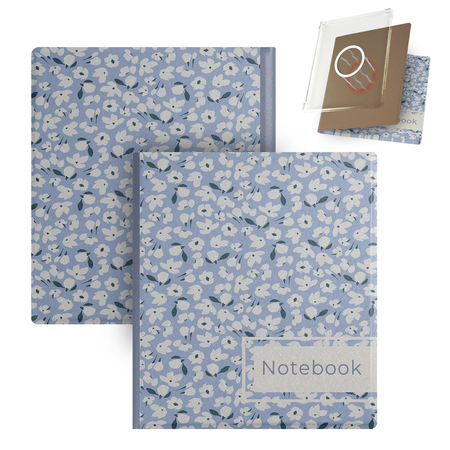 Fresh Floral Magnetic Detachable Cover Case for Boox Go7, Boox Go Color7 Gen2