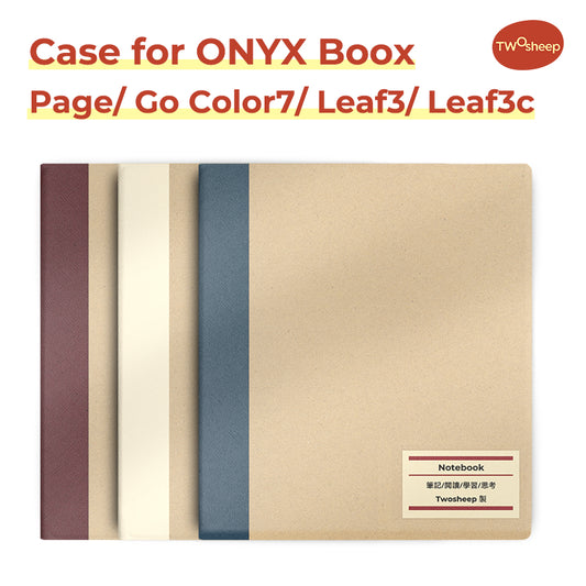 Twosheep Minimalist Magnetic Cover for BOOX Go 7 / Go Color 7 Gen II / Page / Leaf3C – Muji-Style Slim Smart Case
