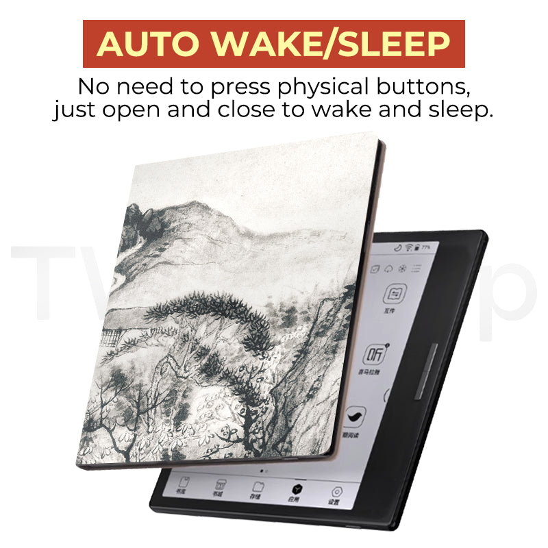 Twosheep Chinese-Style Magnetic Cover for BOOX Go 7 / Go Color 7 Gen II / Page / Leaf3C – Elegant Book-Style Smart Case