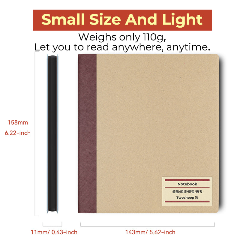 Twosheep Minimalist Magnetic Cover for BOOX Go 7 / Go Color 7 Gen II / Page / Leaf3C – Muji-Style Slim Smart Case