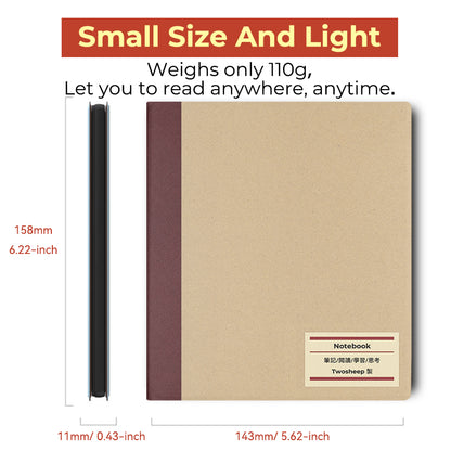 Twosheep Minimalist Magnetic Cover for BOOX Go 7 / Go Color 7 Gen II / Page / Leaf3C – Muji-Style Slim Smart Case