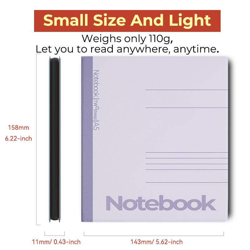 Twosheep Campus Notebook Style Cover for BOOX Go 7 / Go Color 7 Gen II / Page / Leaf3C