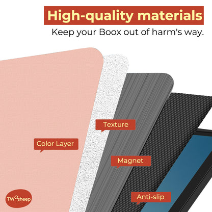 Twosheep Minimalist Cover for BOOX Go 7 / Go Color 7 Gen II / Page / Leaf3C – Smart Slim Design