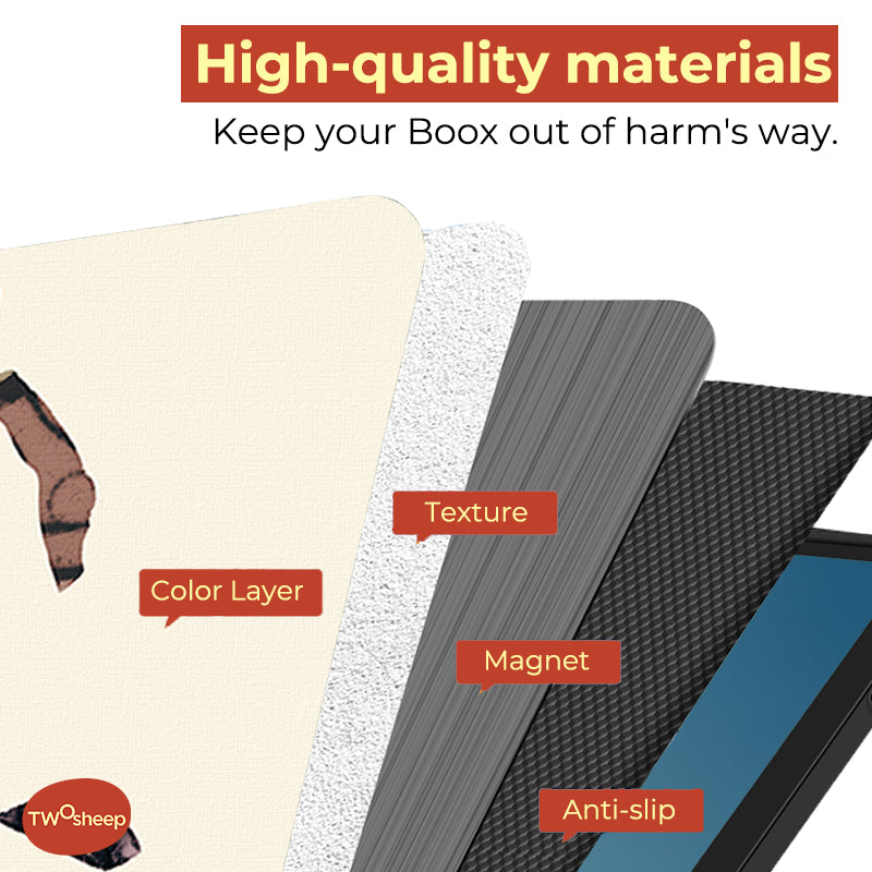 Twosheep Abstract Art Cover for BOOX Go 7 / Go Color 7 Gen II / Page / Leaf3C – Smart Magnetic Case