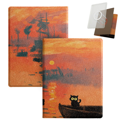 Monet and Cat Detachable Magnetic Cover Case for Boox Go6 GenII